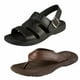 thumbnail image 1 of Sandalia Duo Pack Para Hombre CASTALIA 507-140 Negro y Café, 1 of 4