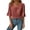 Brick Red, variant on Blouses for Women Casual 3/4 Sleeve Bell Top Ladies Business Work Shirt Fashion Clothing