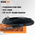 thumbnail image 4 of Gearlux Instrument Cable/Professional Guitar Cable 1/4 Inch to 1/4 Inch Black 25 Foot - 2 Pack, 4 of 4