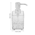 thumbnail image 2 of FOLOYORI Soap Dispenser Plastic Transparent General Users Home Use 1Set 5.9X2.6X2.6in, 2 of 8