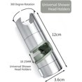 thumbnail image 2 of Soporte de ducha, 18-25 mm Soporte de ducha de mano reemplazable universal, Soporte de cabezal de ducha, Soporte de abrazadera de ducha de mano Ducha de mano ajustable, Cromo, Plata, Accesorios de baño esquí esquí Gafas de esquí, 2 of 5