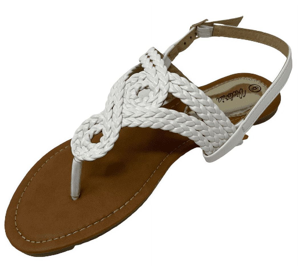 Victoria K Women's Braided Design Sandals