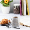 thumbnail image 4 of Thyme & Table Stoneware Coffee Mug, 16 fl oz, Gray Stripe, 4 of 4