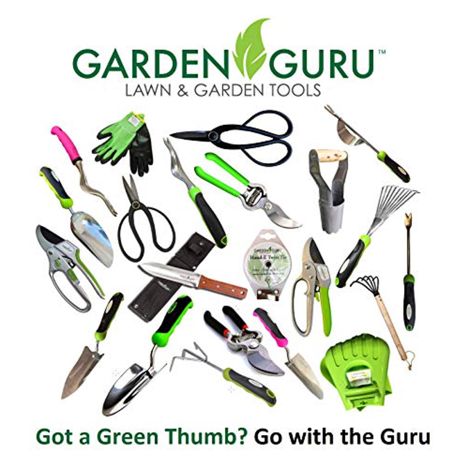 GARDEN GURU Ratchet Hand Pruning Shears - Professional Dual Mode Garden Clippers with Ergonomic Grip - Makes Tough Cuts Easy