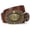 Bronze Poker Card/Coffee Belt-XS for 29"-32" Waist, variant on Western Cowboy Belts For Men Women  Mens Belt Bull Buckle Country Leather Jeans