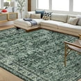 thumbnail image 3 of Haperlare Oriental Area Rugs for Living Room 10'x13' Washable Rugs for Bedroom Large Non Shedding Floral Green Home Office Carpet, 3 of 7