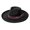 Black, variant on Vintage Maillard Homburg Panama Hat Victorian Age Western Porkpie Hat Trilby Top Hat for Dinner Outdoor Casual Wear
