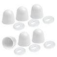 thumbnail image 2 of Universal Toilet Bolt Caps, Round Plastic Push-On Toilet Bowl Bolt Caps Covers, with Extra Washers for Easy installation, White, 6 Pcs, 2 of 9