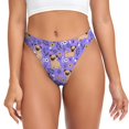 thumbnail image 1 of Fotbe Pugs and Flowers Tanga Sin Costuras para Mujer con Estampado – Panties Invisibles, Transpirables y Cómodos para Uso Diario-Medium, 1 of 6
