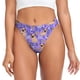 thumbnail image 1 of Balery Pugs and Flowers Tangas de Algodón para Mujer con Estampado – Ropa Interior Sexy, Transpirable, G-string-3X-Large, 1 of 1