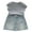02-Grey, variant on RUTAYY Children Girls Clothing Sets Short Sleeved T-Shirt Shiny Diamond Top and Denim Skirt Set 3-10 Years Casual Daily Wear