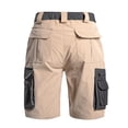 thumbnail image 5 of Men's Cargo Shorts, Quick Dry Multi-Pockets with Zippers Outdoor Shorts with Belt Loops Summer Casual & Outdoor Wear Khaki XL, 5 of 5