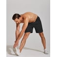 thumbnail image 3 of COOFANDY 2 Pack Mens Athletic Running Shorts 7'' Gym Workout Shorts Lightweight Drawstring Training Shorts with Zipper Pockets, 3 of 6