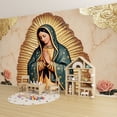 thumbnail image 6 of Wallpaper Our Lady Gualalupe Peel and Stick Wall Murals 100"H x 144"W Removable PVC Wall Paper Self-Adhesive Wall Paintings Art Decor for Bedroom Living Room, 6 of 7