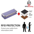 thumbnail image 3 of Royal Bagger Genuine Leather Jewelry Box for Women, RFID Blocking Organizer, Kiss Lock Coin Purse & Glasses Case 4135, 3 of 9