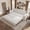 Beige, variant on FFZ 94 inch King Pull Out Sofa Bed 3 in 1 Convertible Velvet Sleeper Couch, Black