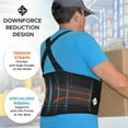 thumbnail image 5 of NeoHealth Back Support Belt with Suspenders for Women & Men Lower Back, Black, XL, 5 of 8