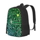thumbnail image 1 of Fotbe Green Disco Lights Mochila para Hombre y Mujer - Tela Oxford 600D Resistente - Mochila Impermeable de Gran Capacidad para Escuela, Viajes y Senderismo, 1 of 6