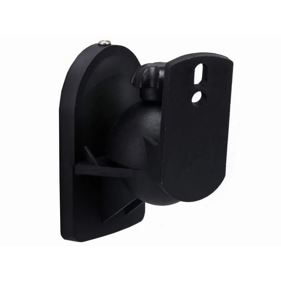Monoprice Low Profile 7.5 lb. Capacity Speaker Wall Mount Brackets (Pair), Black
