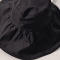 thumbnail image 4 of CoCopeaunts Wide Brim Bucket Hat Casual Summer Anti-Ultraviolet Women's Bucket Cap Foldable Female Fisherman Hat Windproof Rope, 4 of 8