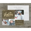 Opulent Shalom - Deluxe 5x7 Personalized Holiday Hanukkah Card