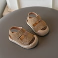 thumbnail image 6 of Gubotare Baby Sandals Boys Girls Sandals Close Toe Outdoor Soft Sole Summer Sandals (Toddler/Little Kid) Size 7 (Khaki,Toddler 7), 6 of 7