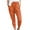 Orange, variant on qolati Capris Pants for Women Dressy Casual Drawstring Elastic High Waist Cropped Jogger Sweatpants Comfy Solid Workout Lounge Cargo Pant