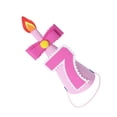 thumbnail image 2 of KAKOWELY Sombreros de fiesta de cumpleaños para niños, gorros de corona de príncipe kawaii para niñas y niños, accesorios para fotos de cumpleaños, decoración para fiestas (número 7 rosa), 2 of 4