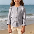 thumbnail image 5 of XYAIYT Girls Knitted Cardigan Casual Loose Long Sleeve Coat for Kids Button Down Fall Spring Jackets, 5 of 6