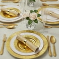 thumbnail image 2 of Silver Spoons Heavy Duty Disposable Plates - 10 inch Paper Plates - Metallic Gold Party Plates - 18 PC - Ruffled Collection, 2 of 3