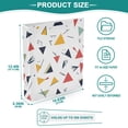 thumbnail image 3 of FORMRS 3 Ring Binder 1.5 inch with Pockets Set of 2 Clip Board 200 Sheets Capacity, Colorful Triangles, 3 of 8