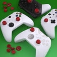 thumbnail image 3 of eXtremeRate EDGE Sticks Interchangeable Thumbsticks for Xbox Core Controller, Carmine Red Swappable Analog Stick Joystick for Xbox One S/X, Xbox Elite V1 Controller, for Nintendo Switch Pro Controller, 3 of 5