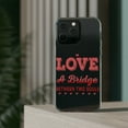 thumbnail image 3 of DistinctInk Clear Case for Apple iPhone 15 (6.1" Screen) - Love Bridge Between Two Souls, 3 of 9