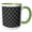 Green/White, variant on 3drose, Square Pattern Background - Abstract Vector Graphic Design, 11oz Mug