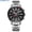 Silver Black, variant on New Watch For Men Luxury Silver Fashion Quartz Clock Analog Chronograph Sport Waterproof Stainless Steel Wristwatch
