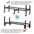 thumbnail image 4 of 2.7ft Heavy Duty Steel Logs Stand Firewood Rack Outdoor Log Holder With Wheels, 4 of 4