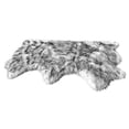 thumbnail image 5 of Soho Luxurious Faux Sheepskin Pelt Grey Shag Area Rug or Runner, 5 of 5