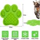 thumbnail image 2 of Alfombrilla para lamer perros, cojín para lamer perros, almohadillas de silicona para lamer perros con ventosas, alfombrilla para lamer perros de alimentación lenta, para baño de perros (verde), 2 of 5
