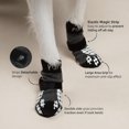 thumbnail image 3 of Calcetines para perros PUPTECK antideslizantes con empuñaduras de doble cara, color gris L, 3 of 8