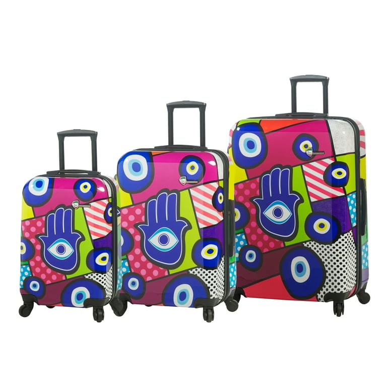 Mia Toro ITALY M by -Hamsa Hardside Spinner Luggage 3 Piece set