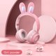 thumbnail image 2 of Auriculares inalámbricos con micrófono, bonitos conejos, niñas, Rgb, Led, estéreo, música, Bluetooth, auriculares para juegos de teléfono para niños, Gamer, 2 of 5