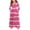 #004-Hot Pink, variant on Abcomgle Girls Maxi Dresses 10-12 Casual A-Line Long Sleeve Girls Long Dresses Striped Colorblock Sundresses Loose Crew Neck Swing Skirt with Pockets,Purple