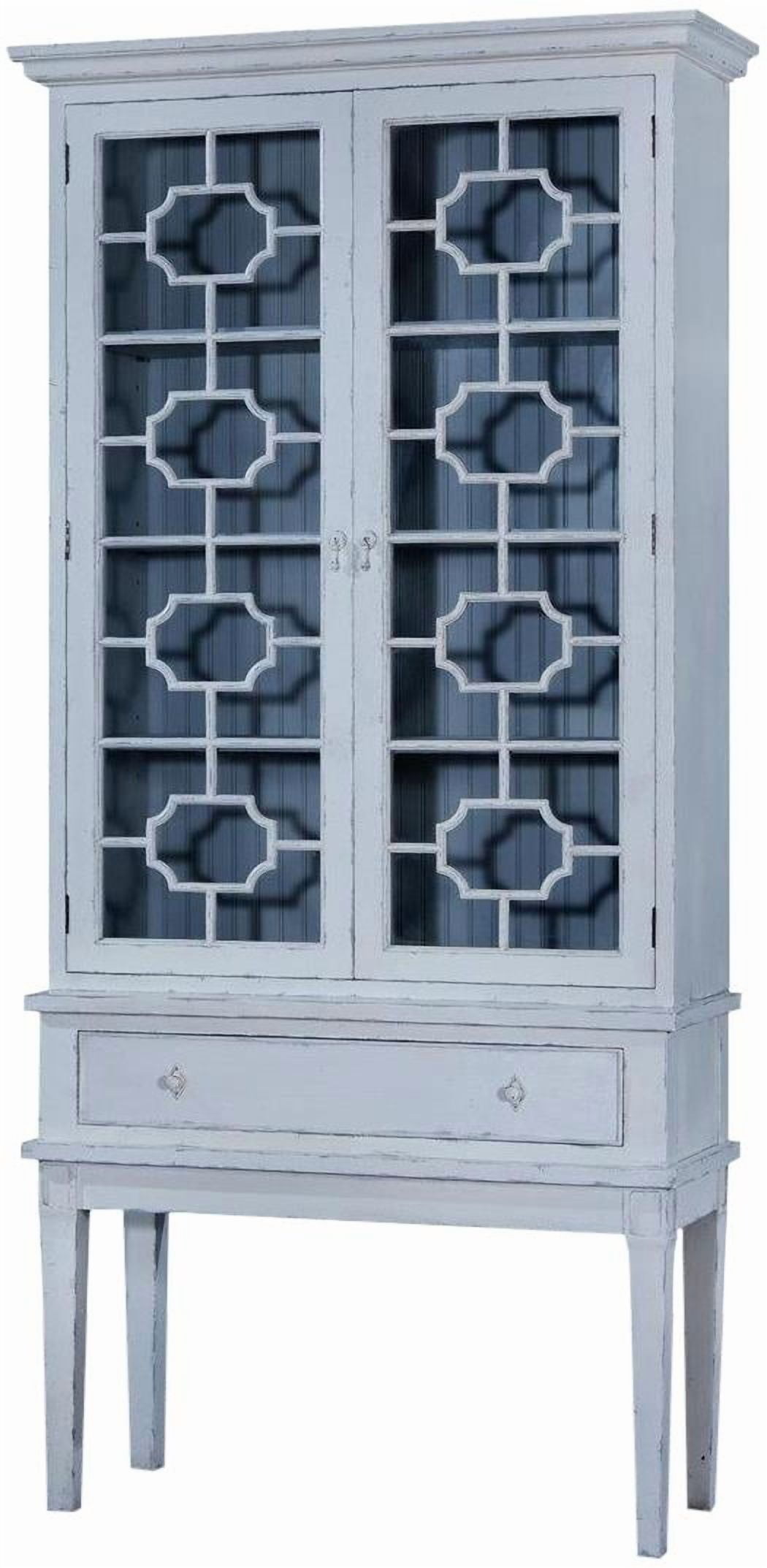 Oriental Furniture Black Lacquer Breakfront, 82.00