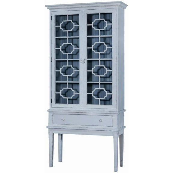 Bella China Cabinet with Decorative Glass Doors