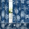 thumbnail image 5 of Dashan Blue Christmas Blackout Curtains for Bedroom Living Room Decor Grommet Window Drapes 42x63 Inch,2 Panels, 5 of 6