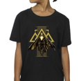 thumbnail image 3 of DC Comics T-Shirt en Coton pour Filles Noir Adam Rising Symboles Dorés, 3 of 4