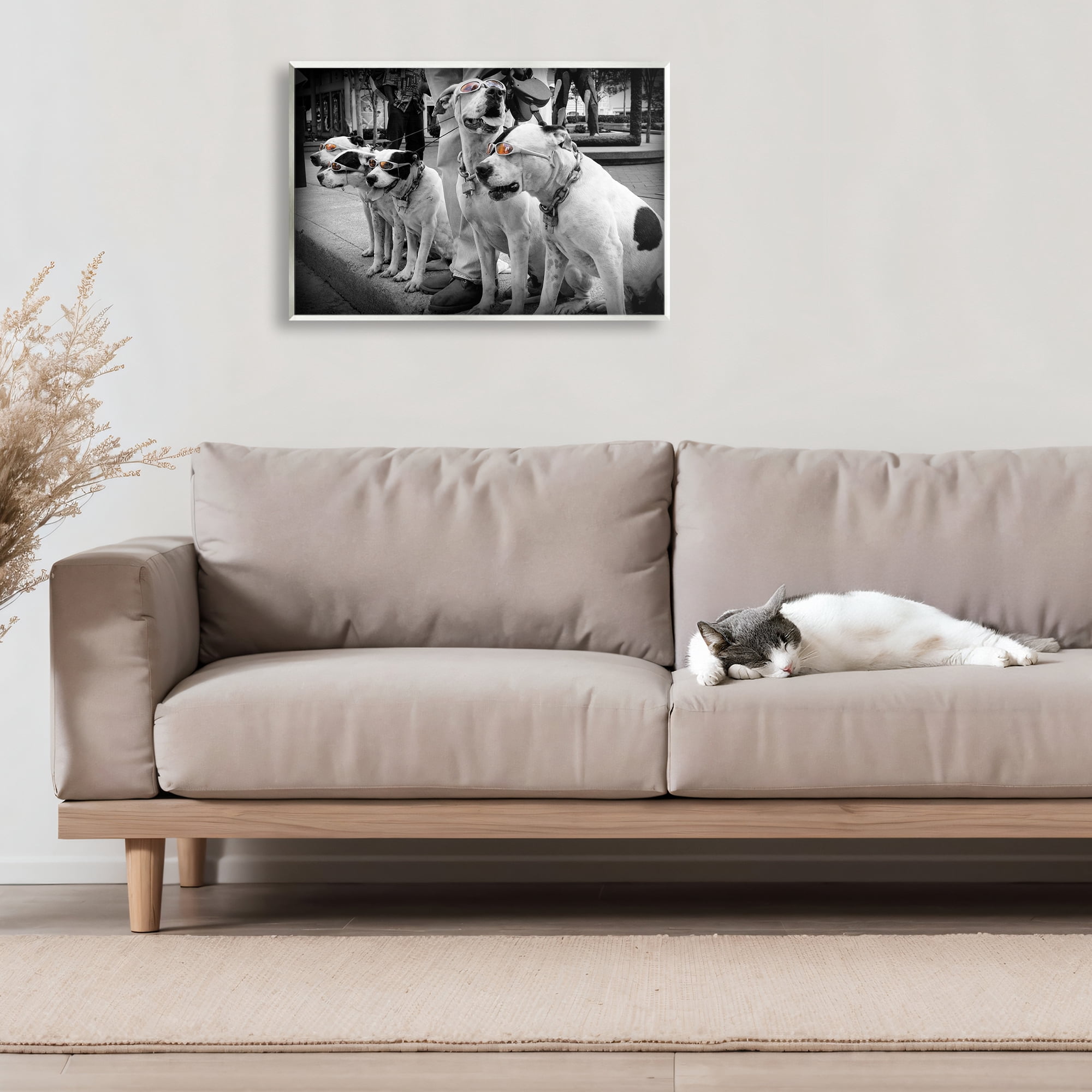 Stupell Industries Afternoon Stroll Pups Wall Plaque Art, design by Scott Henderson