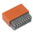 thumbnail image 2 of Metal Stamps, High Carbon Steel 27 Pcs Steel Metal  Set Orange  For Jewelry, 2 of 8