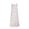 thumbnail image 4 of Puntoco Vestidos Mujer Verano Mujer Verano Estampado Floral Vestido Largo Sin Mangas Correa Cuello Redondo Plisado Vestido Suelto, 4 of 6