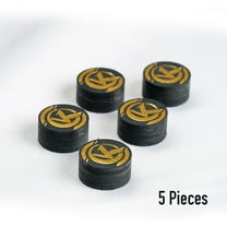 KONLLEN Pool Billiard Cue Tips - 5 Pieces Pool Cue Tip/Snooker Cue Tip 14mm 6 Layers Billiards Accessories